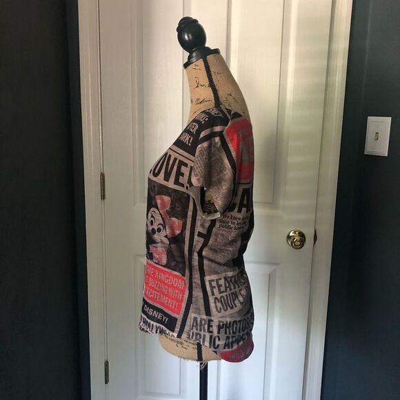 Disney newsprint graphic Tee Mickey and Minnie - Picture 3 of 3